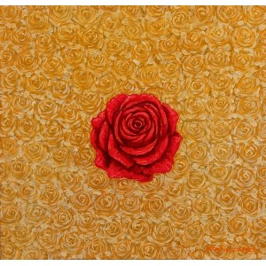 G. N. Qazi, Fragrance of Peace-1, 14 x 14 inch, Acrylic On Canvas, AC-GNQ-099